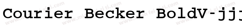 Courier Becker BoldV字体转换